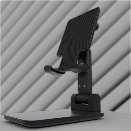 phone holder was been fixed for the table